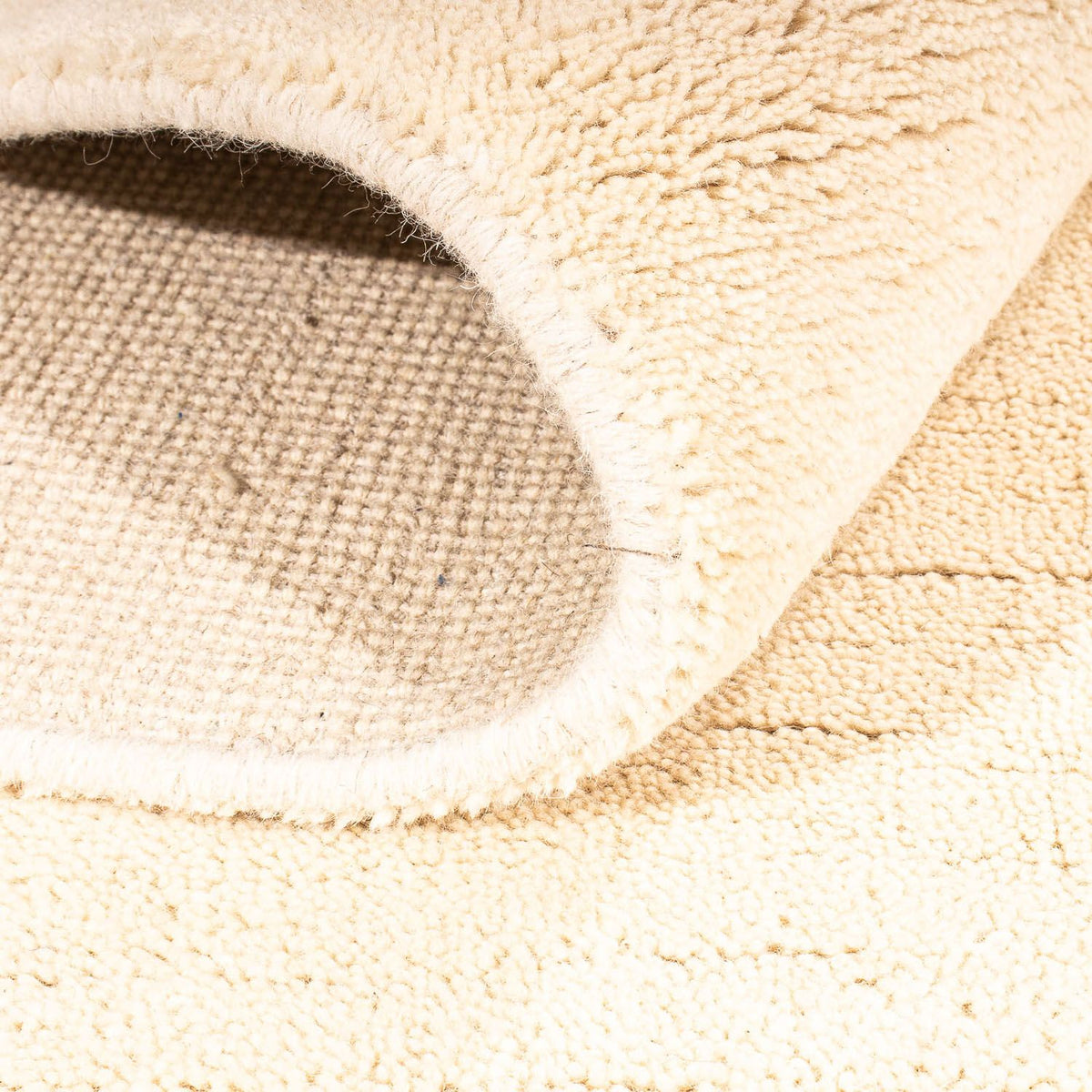 Gabbeh-tæppe - Indus firkantet  - 170 x 170 cm - lys beige