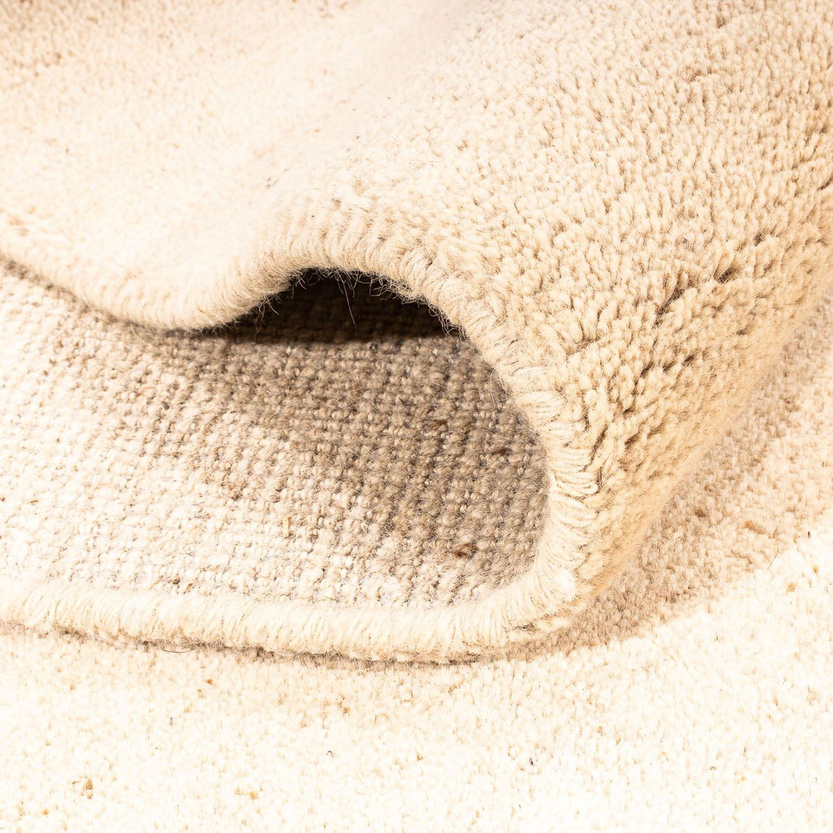 Gabbeh-tæppe - Indus - 200 x 170 cm - lys brun