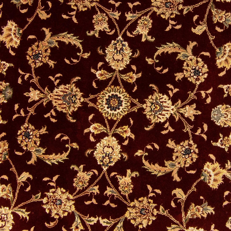 Persisk tæppe - Tabriz - Royal rundt  - 204 x 204 cm - mørkerød