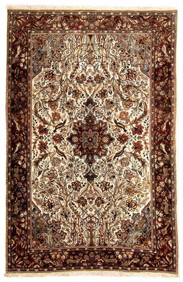 Orientalsk tæppe - Indus - 205 x 130 cm - beige