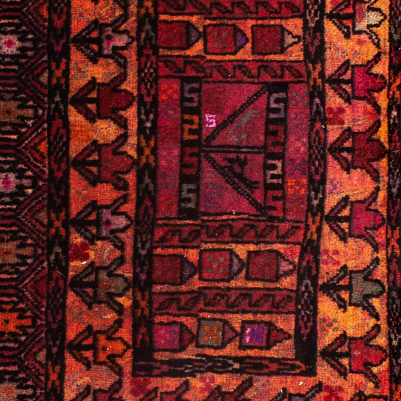 Persisk tæppe - Nomadisk - 90 x 72 cm - mørkerød
