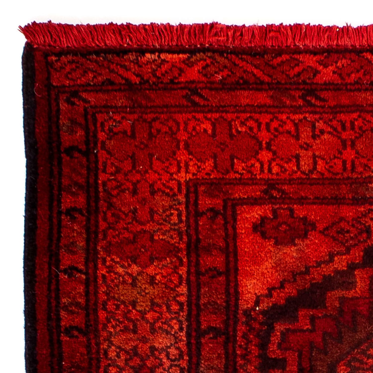 Persisk tæppe - Nomadisk - 103 x 70 cm - mørkerød