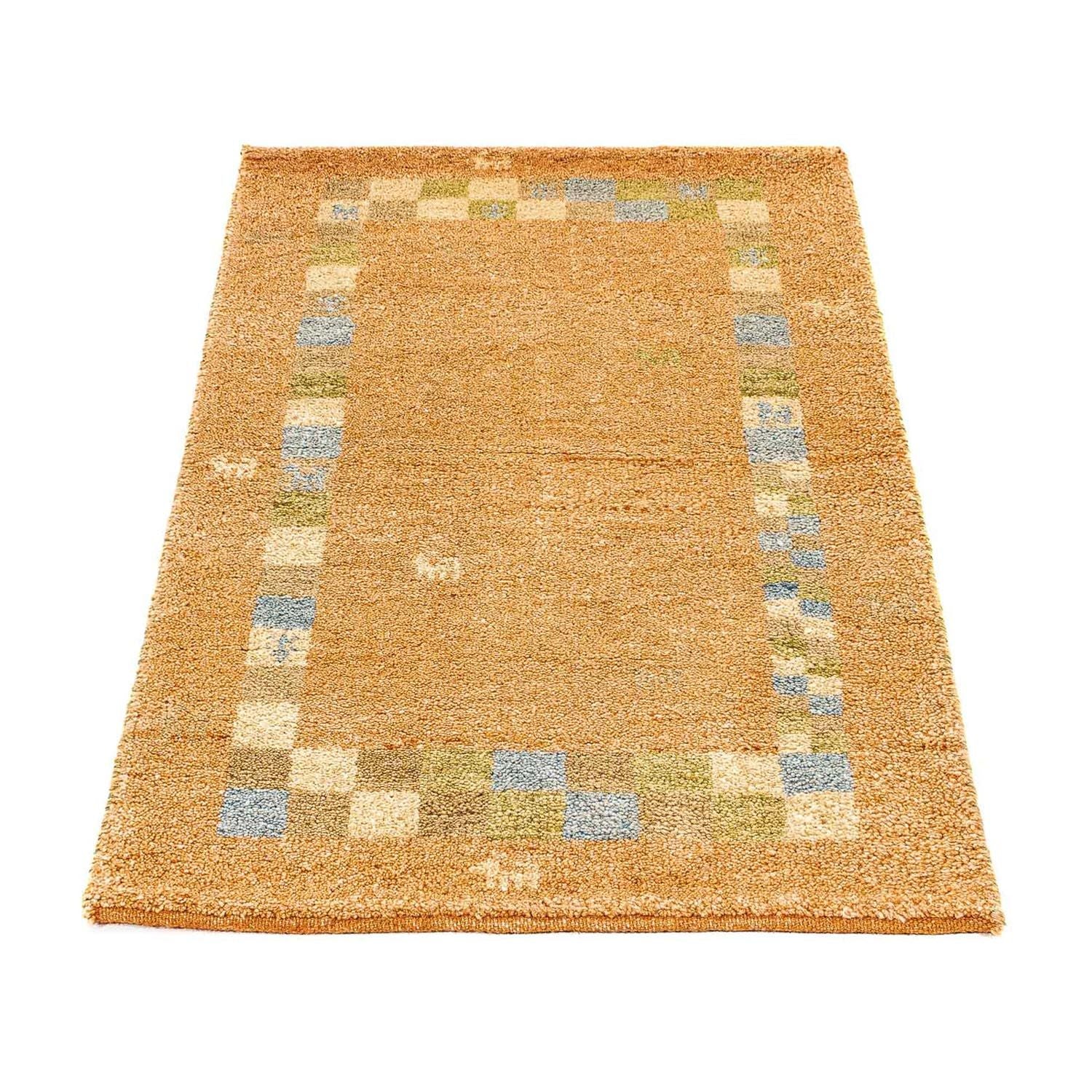 Gabbeh-tæppe - Indus - 110 x 65 cm - guld
