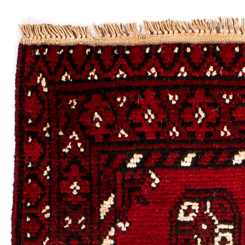 Afghansk tæppe - Filpa - 90 x 60 cm - mørkerød