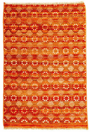 Designer tæppe - 92 x 62 cm - orange