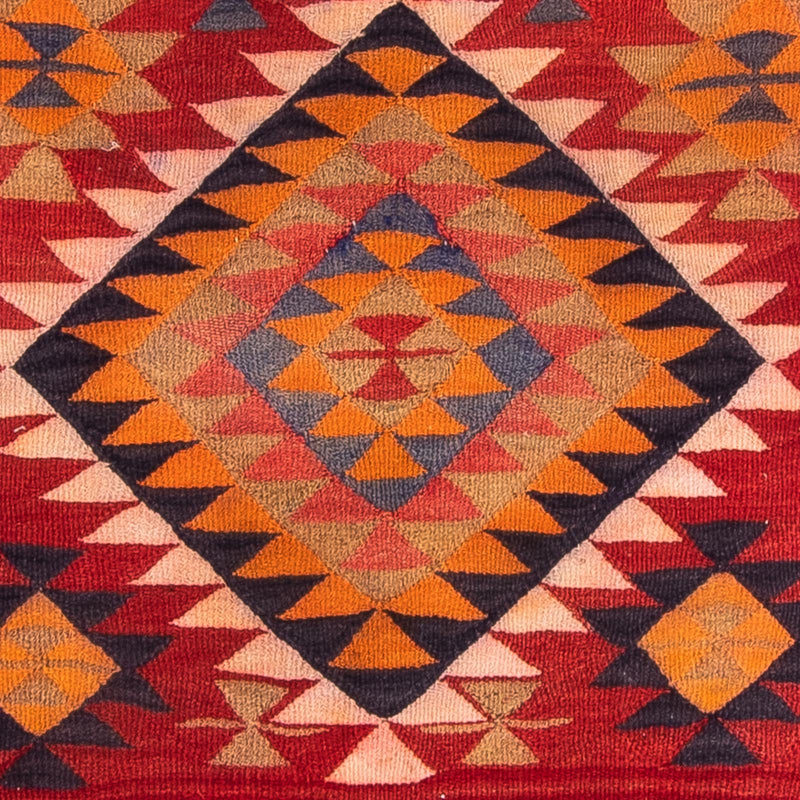 Løber Kelim-tæppe - gammelt - 380 x 135 cm - flerfarvet