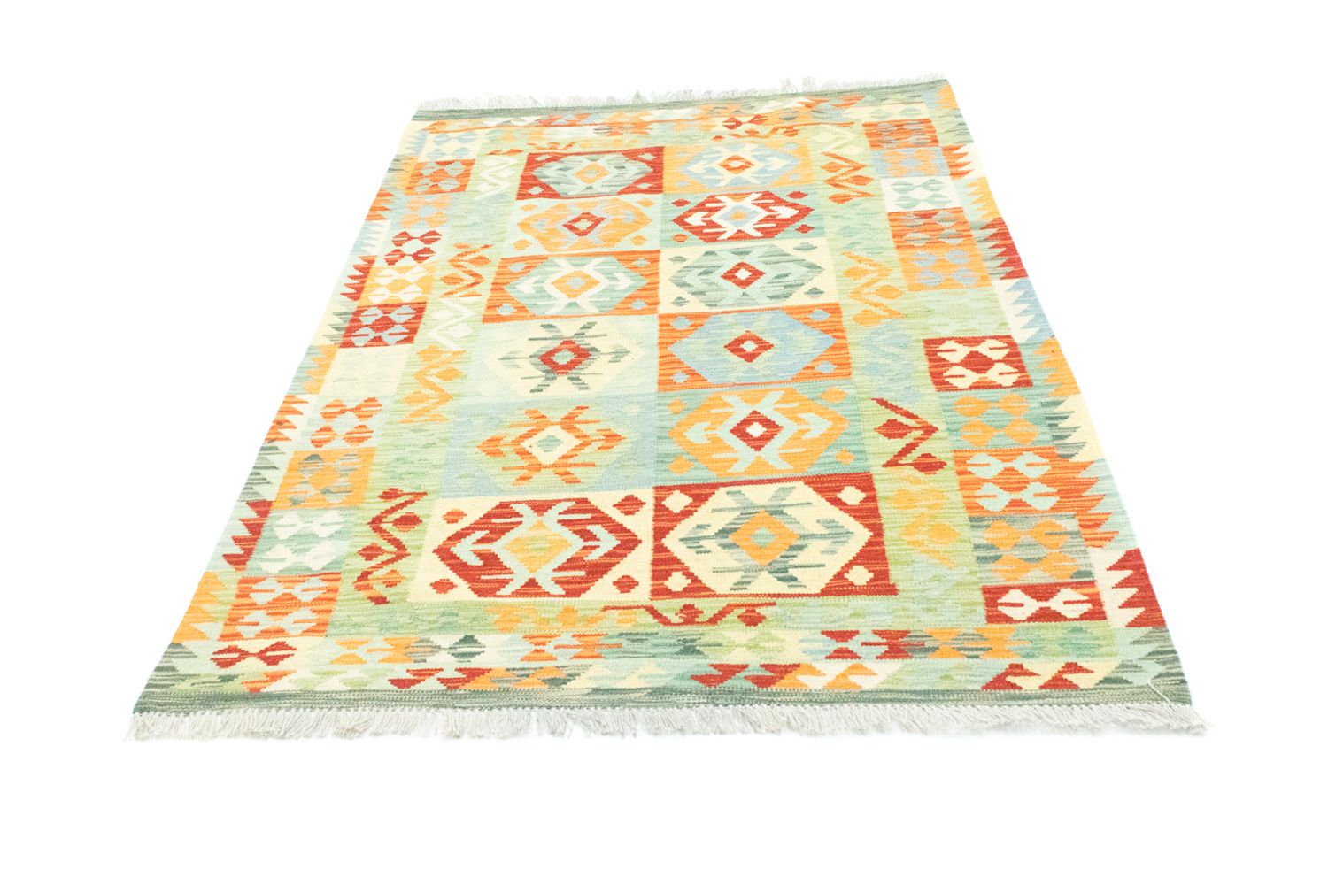 Kelim-tæppe - orientalsk - 183 x 125 cm - farvet