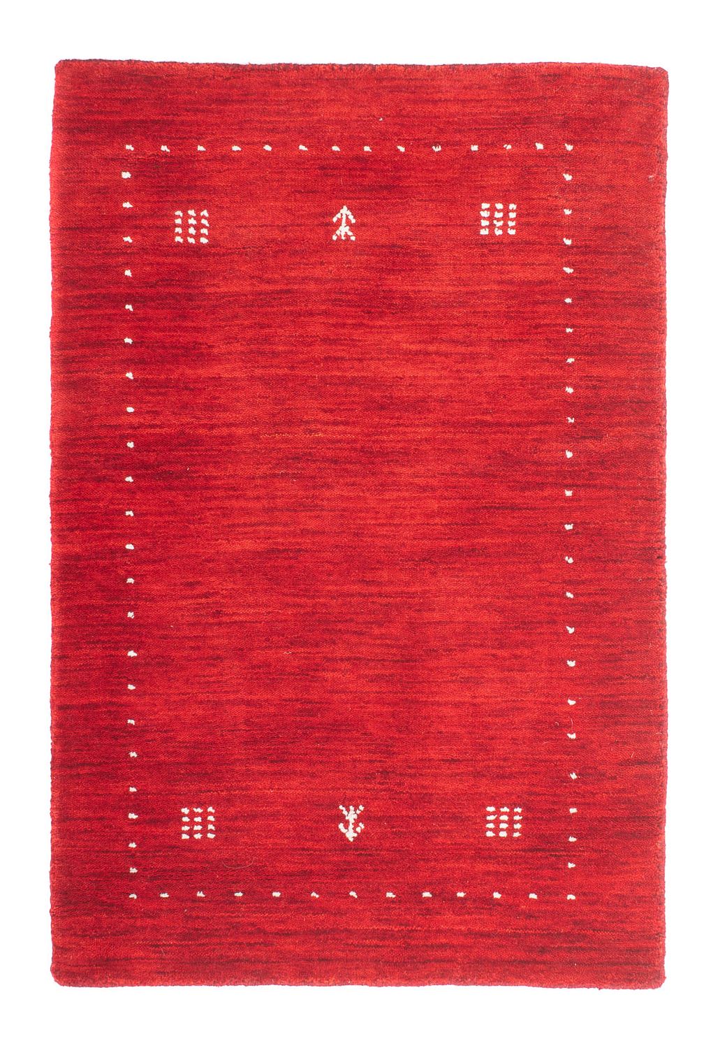 Gabbeh-tæppe - Indus - 90 x 60 cm - rød