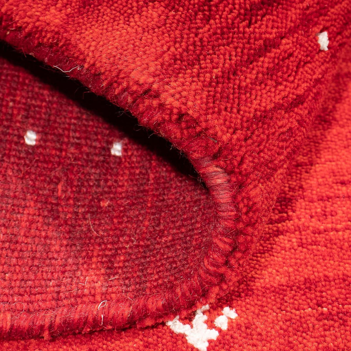 Gabbeh-tæppe - Indus - 90 x 60 cm - rød