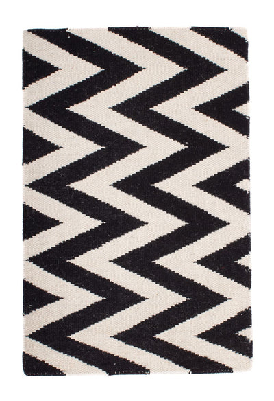 Moderne kilim Tæppe 60x100cm - Uldtæppe