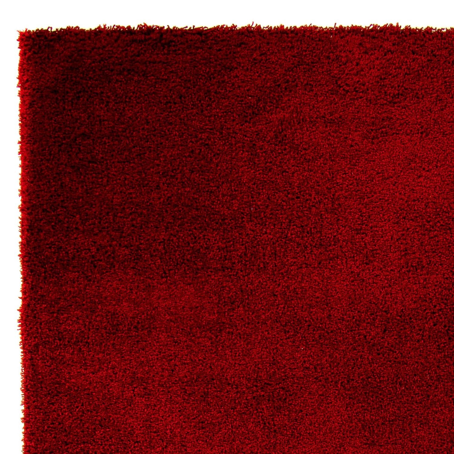 Tæppe med høj pæl - 290 x 200 cm - mørkerød