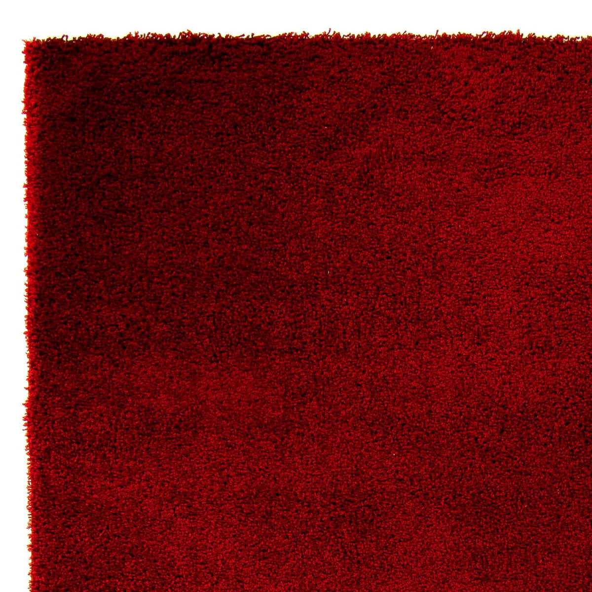 Tæppe med høj pæl - 290 x 200 cm - mørkerød