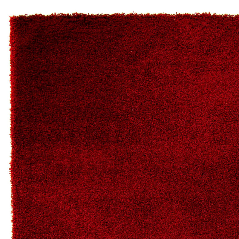 Tæppe med høj pæl - 290 x 200 cm - mørkerød