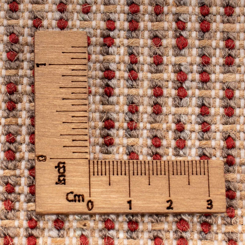 Tæppe med høj pæl - 290 x 200 cm - mørkerød