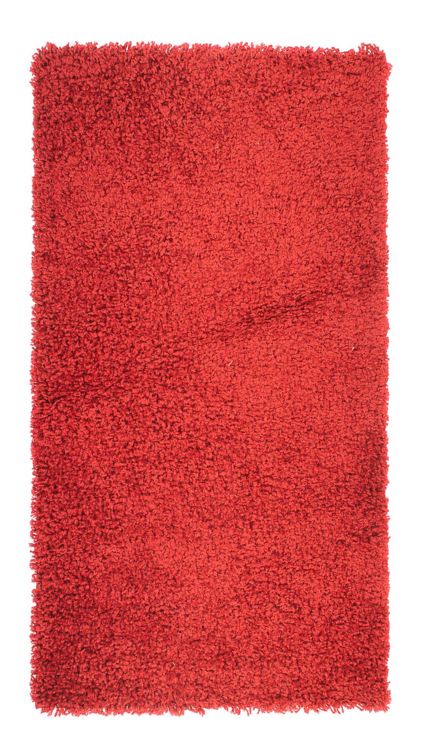 Tæppe med høj pæl - 110 x 60 cm - rød