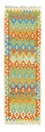 Løber Kelim-tæppe - orientalsk - 197 x 64 cm - farvet