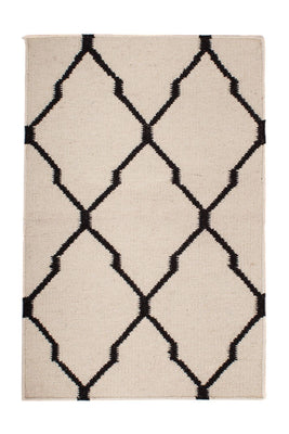 Kelim-tæppe - Trendy - 95 x 60 cm - beige