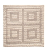 Kelim-tæppe - Trendy firkantet  - 60 x 60 cm - beige