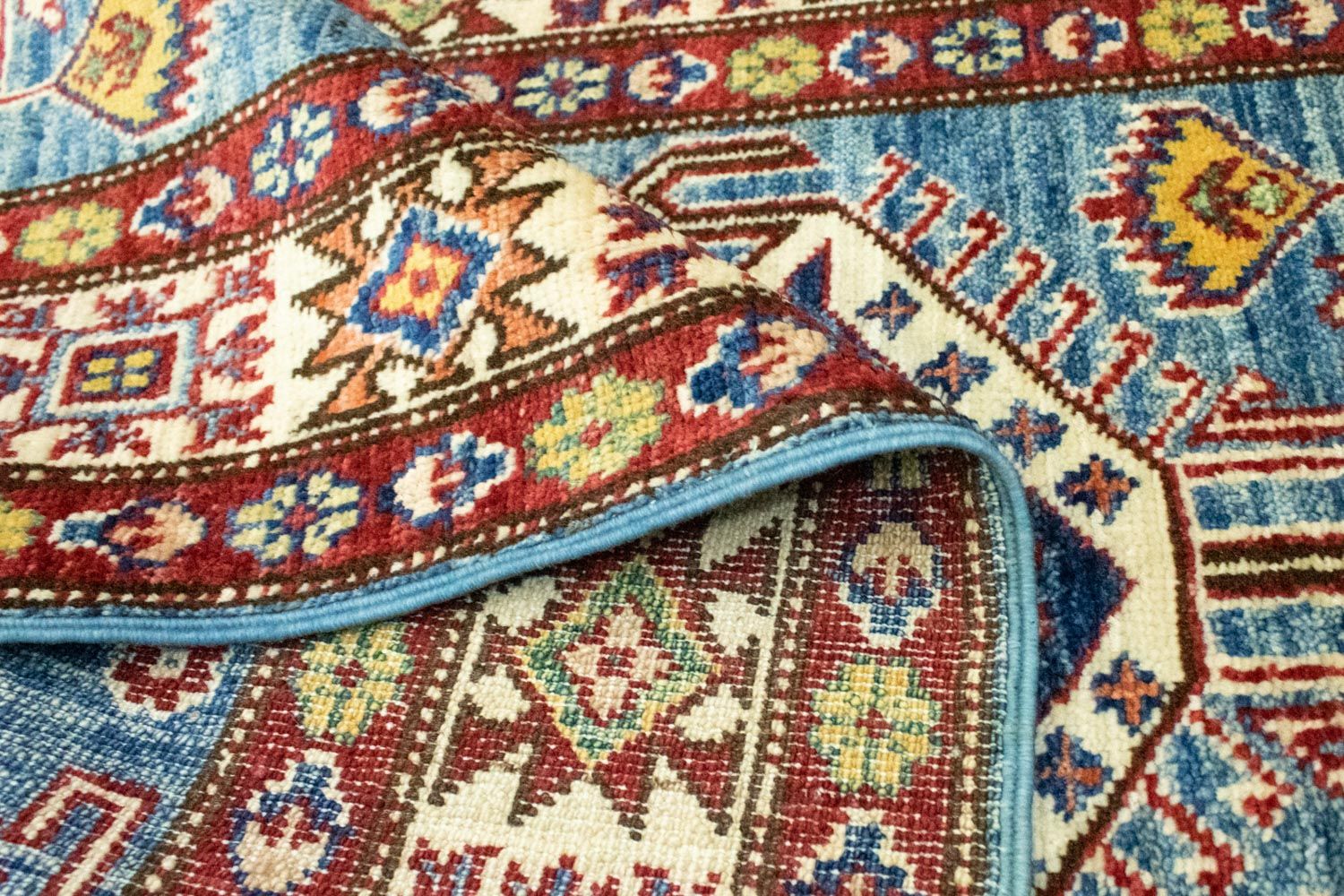 Ziegler Carpet - Kazak - 130 x 75 cm - lyseblå