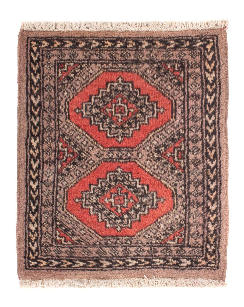 Pakistan Tæppe - 57 x 47 cm - lys brun