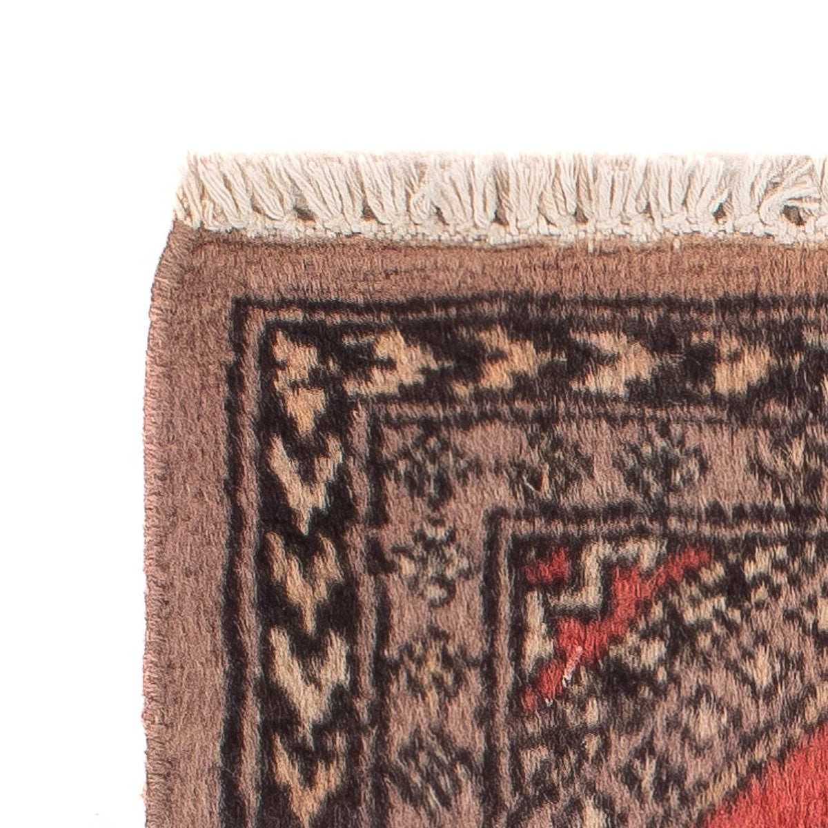 Pakistan Tæppe - 57 x 47 cm - lys brun