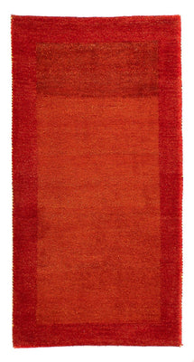 Gabbeh-tæppe - Indus - 142 x 74 cm - mørkerød