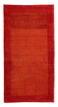 Gabbeh-tæppe - Indus - 142 x 74 cm - mørkerød