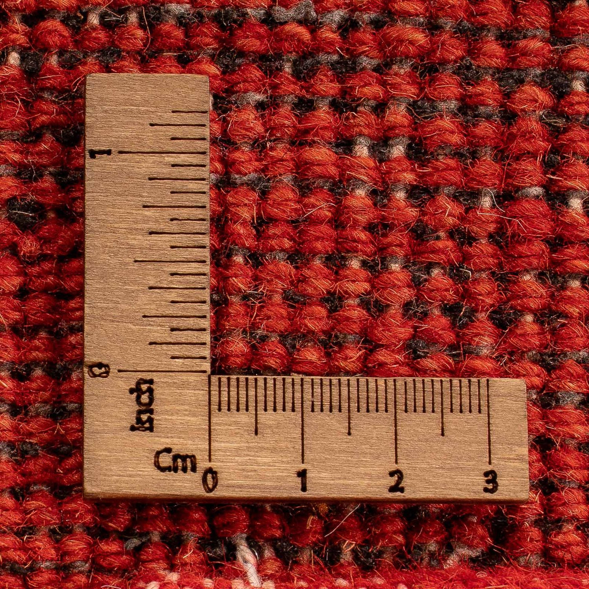 Gabbeh-tæppe - Indus - 142 x 74 cm - mørkerød