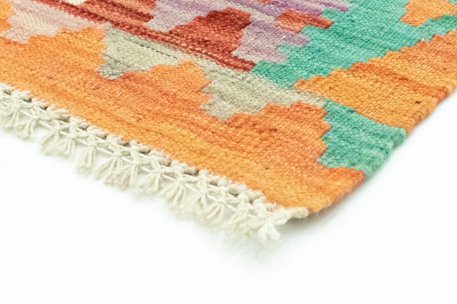 Kelim-tæppe - orientalsk - 152 x 102 cm - orange