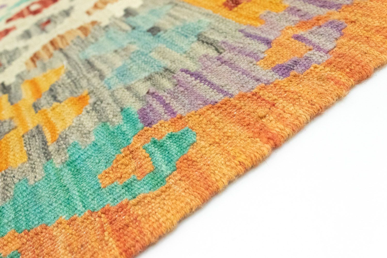 Kelim-tæppe - orientalsk - 152 x 102 cm - orange