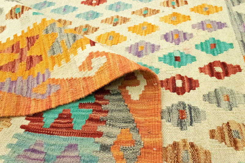 Kelim-tæppe - orientalsk - 152 x 102 cm - orange