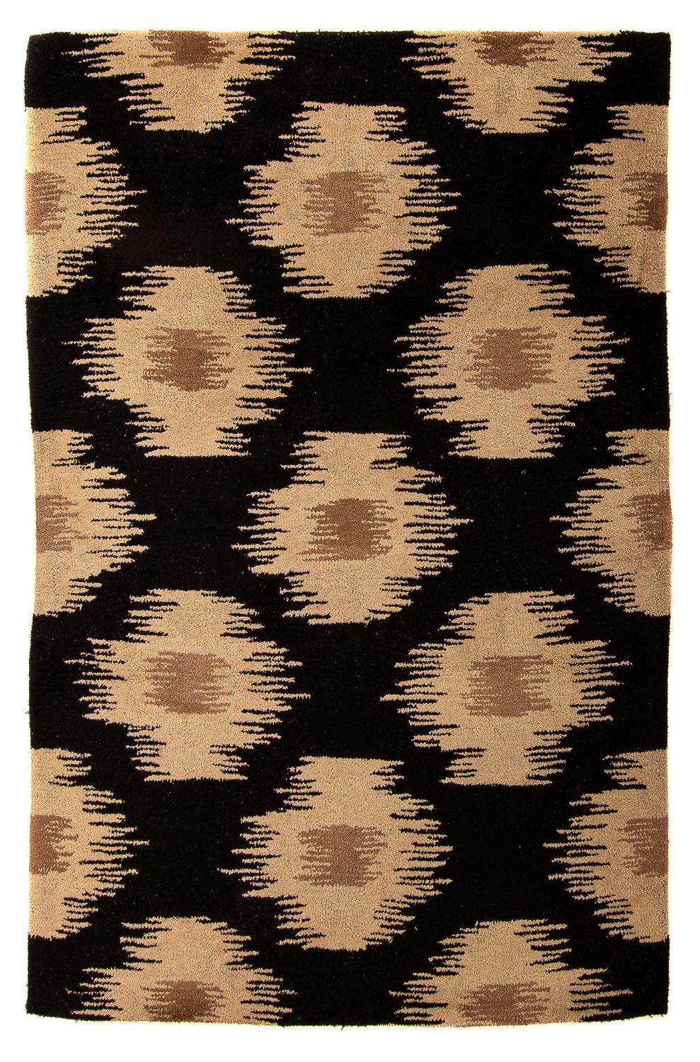Uldtæppe - 235 x 150 cm - mørkeblå