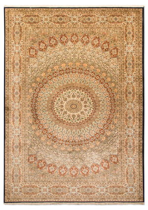 Silketæppe - Kashmir Silk - 287 x 197 cm - flerfarvet