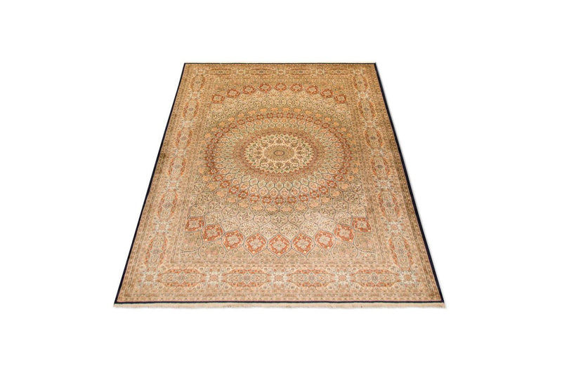 Silketæppe - Kashmir Silk - 287 x 197 cm - flerfarvet