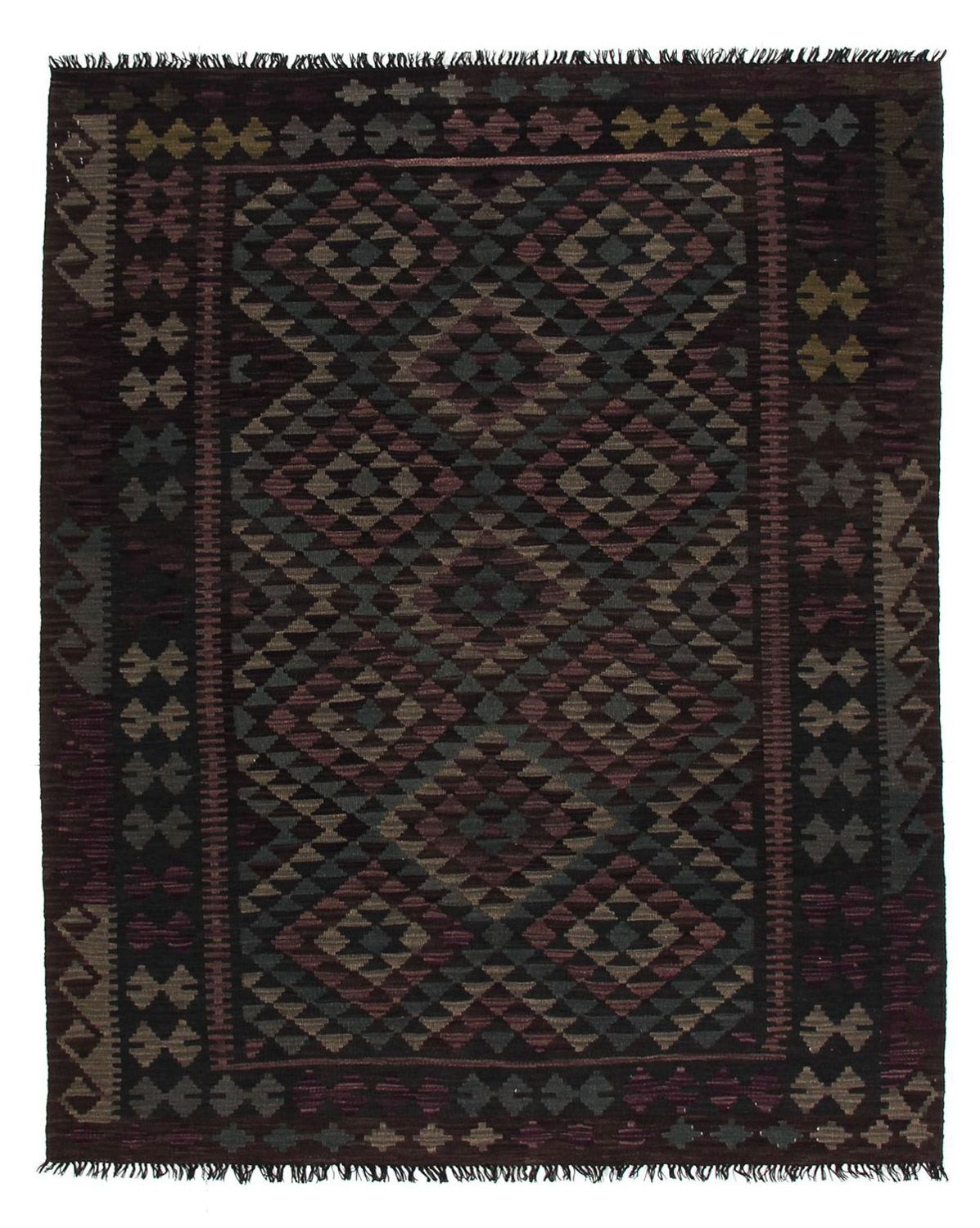 Kelim Carpet - Splash - 201 x 163 cm - flerfarvet