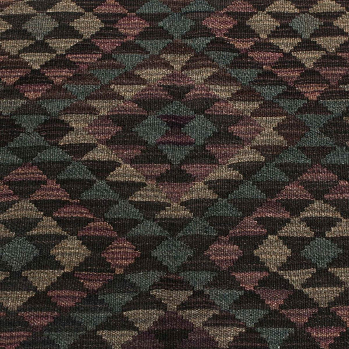 Kelim Carpet - Splash - 201 x 163 cm - flerfarvet