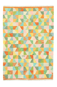 Kelim-tæppe - orientalsk - 250 x 177 cm - farvet