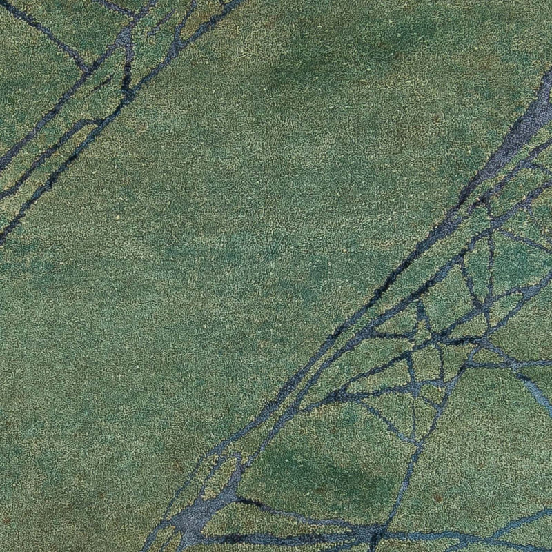 Uldtæppe - 247 x 147 cm - grøn