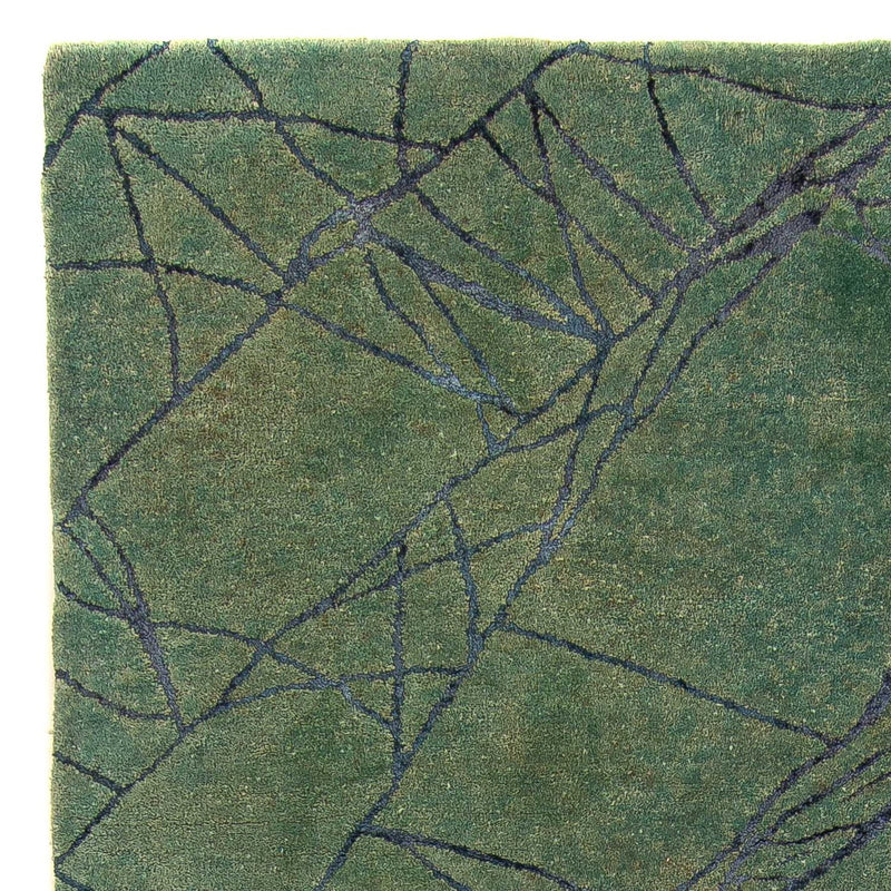 Uldtæppe - 247 x 147 cm - grøn