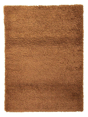 Tæppe med høj pæl - 206 x 155 cm - brun