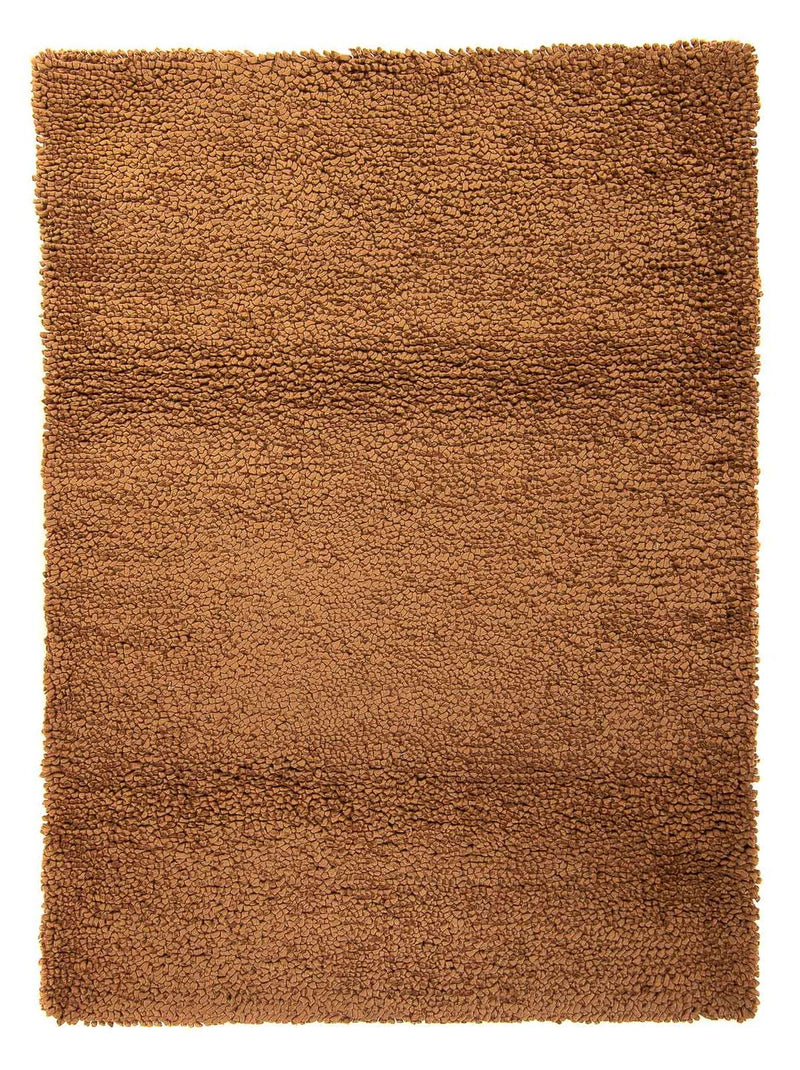 Tæppe med høj pæl - 206 x 155 cm - brun