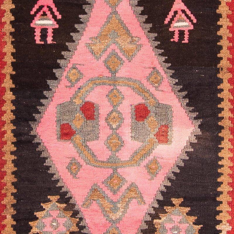 Løber Kelim-tæppe - gammelt - 360 x 145 cm - flerfarvet
