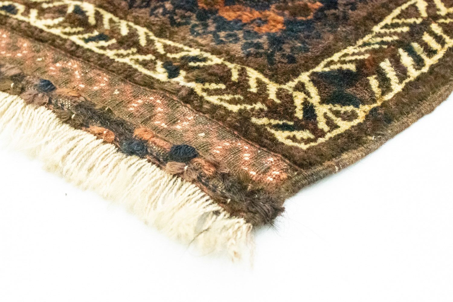Afghansk tæppe firkantet  - 80 x 80 cm - blå