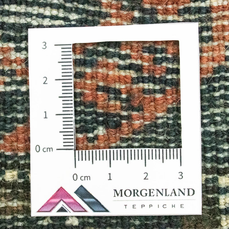 Afghansk tæppe firkantet  - 66 x 64 cm - blå