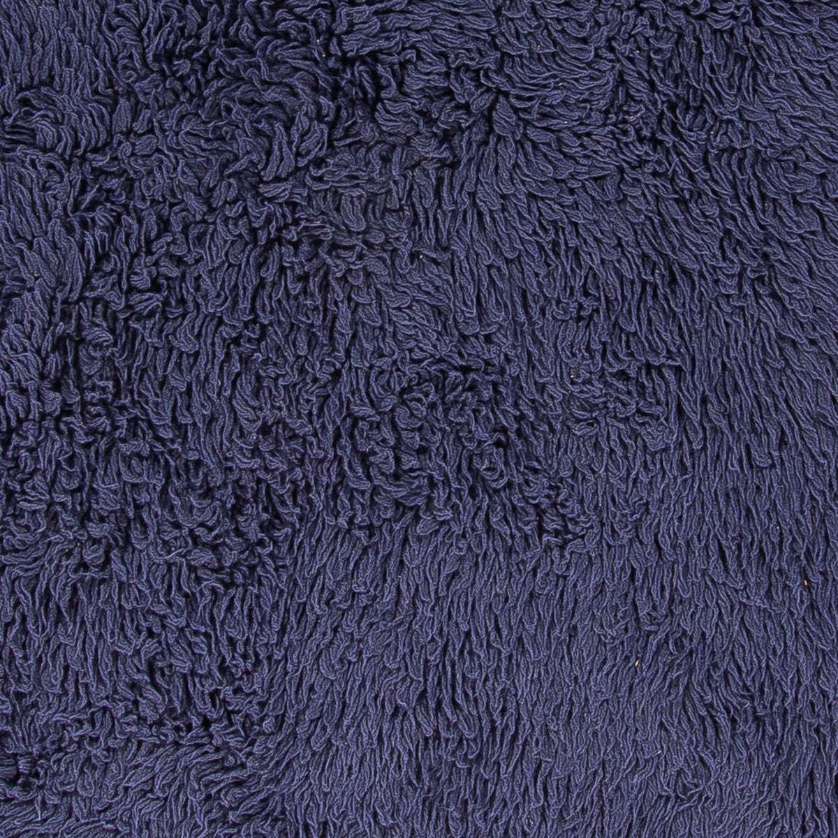 Tæppe med høj pæl rundt  - 260 x 260 cm - mørkeblå