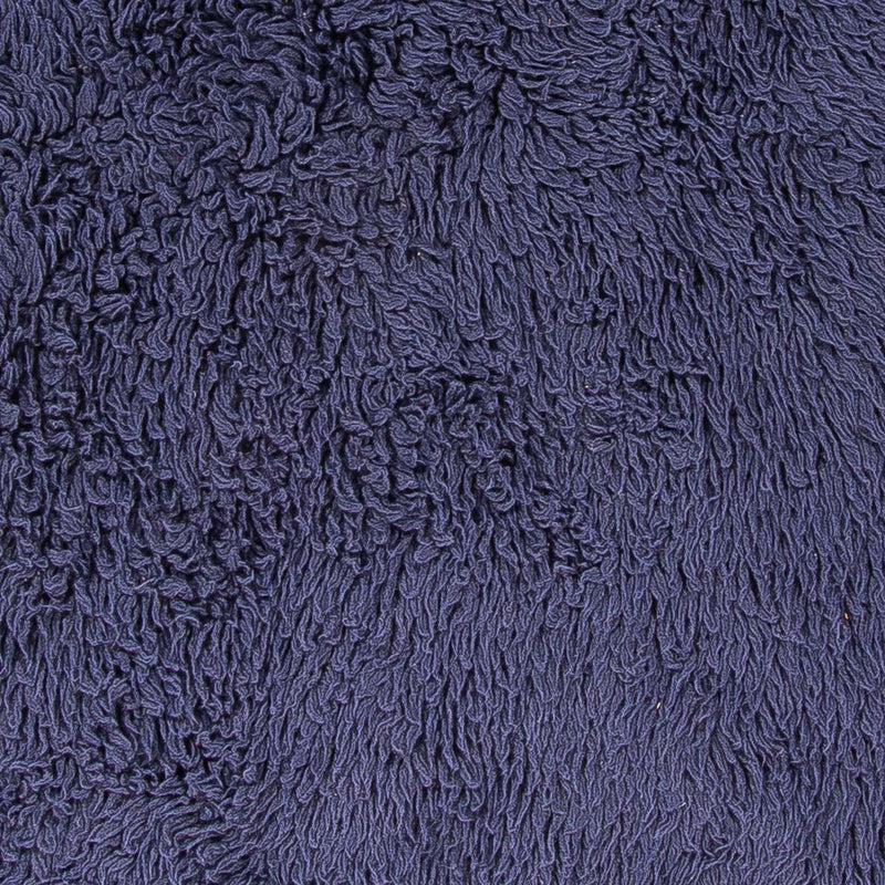 Tæppe med høj pæl rundt  - 261 x 261 cm - mørkeblå