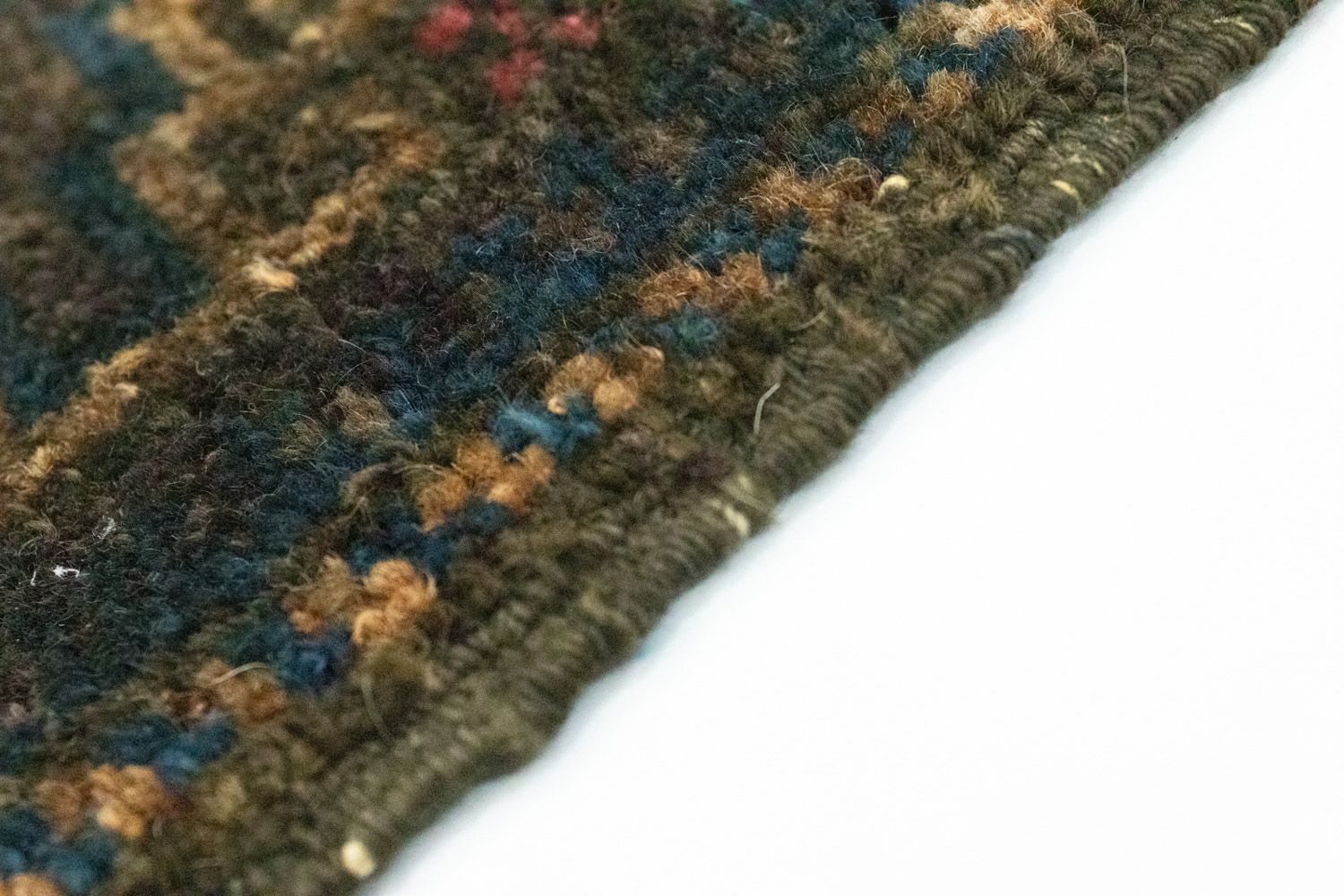 Afghansk tæppe - 47 x 25 cm - blå