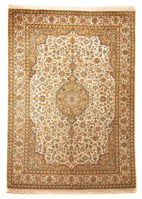 Silketæppe - Kashmir Silk - 302 x 215 cm - beige