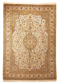 Silketæppe - Kashmir Silk - 302 x 215 cm - beige