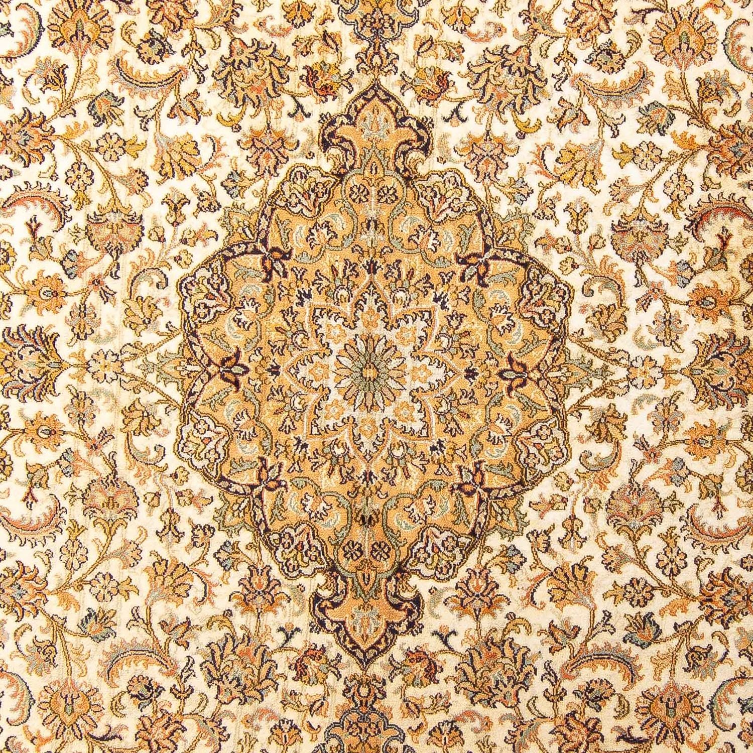 Silketæppe - Kashmir Silk - 302 x 215 cm - beige